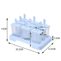 RealG RC-K-1779 Formičky na nanuky 9 ks, světle modré