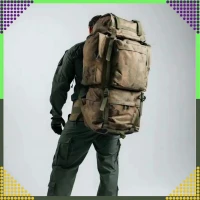 RealG RC-K-1125 Taktický vojenský turistický batoh 65 l, zelená kamufláž
