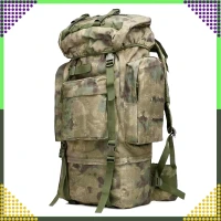 RealG RC-K-1125 Taktický vojenský turistický batoh 65 l, zelená kamufláž