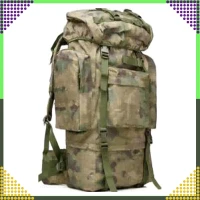 RealG RC-K-1125 Taktický vojenský turistický batoh 65 l, zelená kamufláž