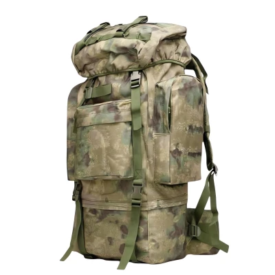 RealG RC-K-1125 Taktický vojenský turistický batoh 65 l, zelená kamufláž