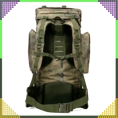 RealG RC-K-1125 Taktický vojenský turistický batoh 65 l, zelená kamufláž