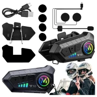 RealG RC-K-1998 Náhlavní souprava Bluetooth 5.3 pro motocyklovou přilbu
