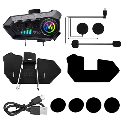 RealG RC-K-1998 Náhlavní souprava Bluetooth 5.3 pro motocyklovou přilbu