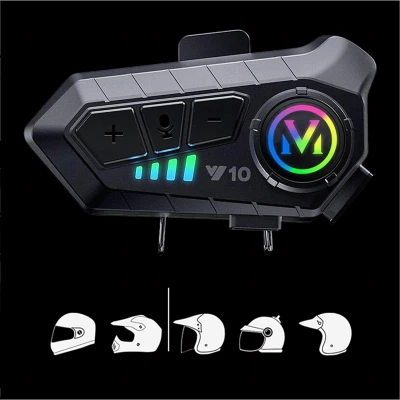 RealG RC-K-1998 Náhlavní souprava Bluetooth 5.3 pro motocyklovou přilbu