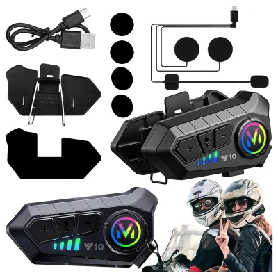 RealG RC-K-1998 Náhlavní souprava Bluetooth 5.3 pro motocyklovou přilbu
