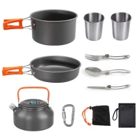 RealG RC-K-1275 Sada kempingového nádobí pro 2 osoby, XXL 