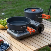 RealG RC-K-1275 Sada kempingového nádobí pro 2 osoby, XXL 