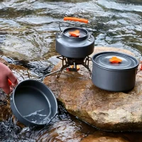 RealG RC-K-1275 Sada kempingového nádobí pro 2 osoby, XXL 