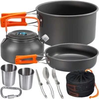 RealG RC-K-1275 Sada kempingového nádobí pro 2 osoby, XXL 