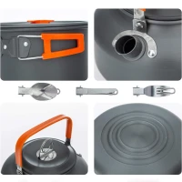 RealG RC-K-1275 Sada kempingového nádobí pro 2 osoby, XXL 