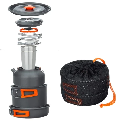 RealG RC-K-1275 Sada kempingového nádobí pro 2 osoby, XXL 