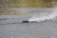KIK RC Loď High Speed 50 km/h, Racing Boat Black Carbon 1:8, 65 cm