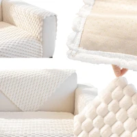 RealG RC-K-1182 Přehoz na pohovku elastický 70 x 120 cm, bílý