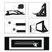 RealG 1087 Velké nafukovací projekční plátno s ventilátorem 2,4 x 1,8 m