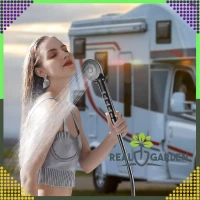 RealG RC-K-1777 Sprchová hlavice pro karavany s hadicí 1,5 m, černá