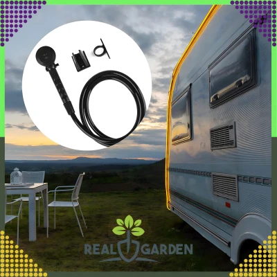 RealG RC-K-1777 Sprchová hlavice pro karavany s hadicí 1,5 m, černá