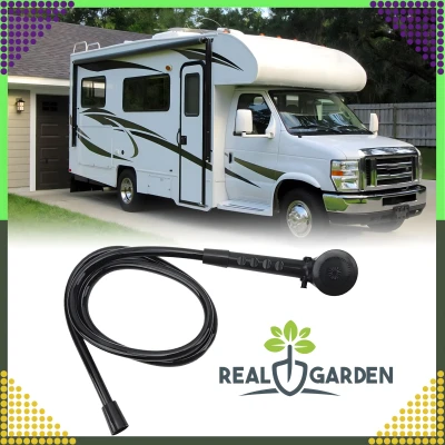 RealG RC-K-1777 Sprchová hlavice pro karavany s hadicí 1,5 m, černá