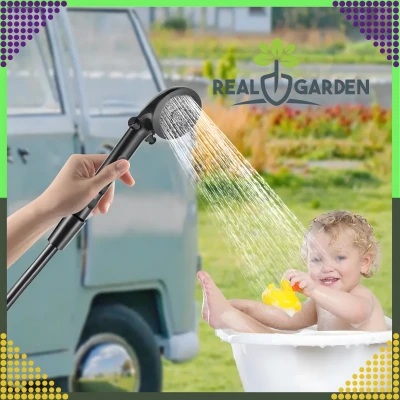 RealG RC-K-1777 Sprchová hlavice pro karavany s hadicí 1,5 m, černá