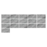 RealG RC-K-1343 Samolepicí stěnové panely PVC 30 x 15 cm, 16 ks, mramor