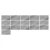 RealG RC-K-1343 Samolepiace PVC obkladové panely 30 x 15 cm, 16 ks, mramor