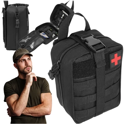 RealG RC-K-271 Lékárnička první pomoci taktická s výbavou, černá