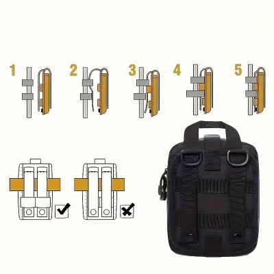 RealG RC-K-271 Lékárnička první pomoci taktická s výbavou, černá