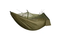 RealG RC-K-878 Turistická hamaka s moskytiérou 140 x 260 cm, zelená