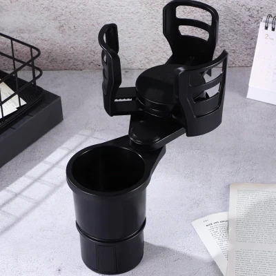 RealG RC-K-1583 Držiak na nápoje do auta, otočný o 360°, nastaviteľný, 2 v 1