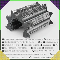 RealG RC-K-1307 Sada magnetických a přesných šroubováků, 128 v 1