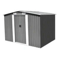 RealG RC-K-1819 Zahradní domek na nářadí 277 x 299 x 192 cm, šedý