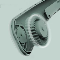 RealG RC-K-1067 Přenosný mini ventilátor na krk, zelený
