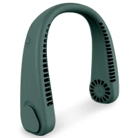 RealG RC-K-1067 Přenosný mini ventilátor na krk, zelený