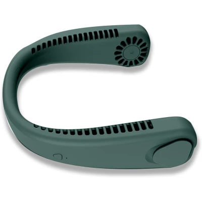 RealG RC-K-1067 Přenosný mini ventilátor na krk, zelený