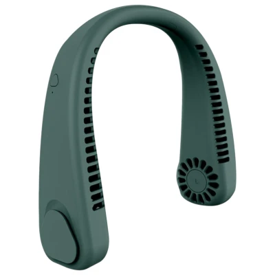 RealG RC-K-1067 Přenosný mini ventilátor na krk, zelený