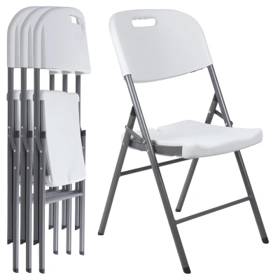 RealG RC-K-2230 Cateringová skládací jídelní židle, bílá, 4 ks