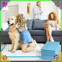 RealG RC-K-1508 Tréninkové absorpční podložky pro psy 40 x 60 cm, 50 ks, modré