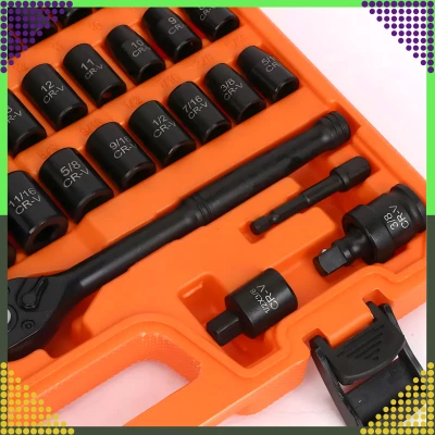 RealG RC-K-1336 Sada rázových nástrčných hlavíc 3/8", 50 dielov