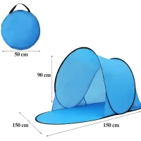 RealG RC-K-1770 Samo-skladací plážový stan 150 x 150 x 90 cm