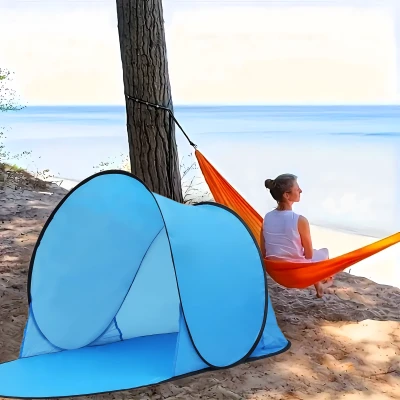 RealG RC-K-1770 Samo-skladací plážový stan 150 x 150 x 90 cm