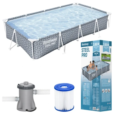 Bestway 561FV Bestway Rámový bazén 366 x 201 x 66 cm, 4 000 l, 7 v 1