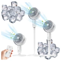 RealG RC-K-1799 Bezdrátový stojanový ventilátor s dálkovým ovládáním 3 v 1, bílý