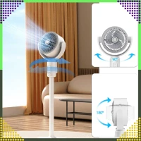 RealG RC-K-1799 Bezdrátový stojanový ventilátor s dálkovým ovládáním 3 v 1, bílý