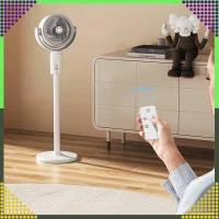 RealG RC-K-1799 Bezdrátový stojanový ventilátor s dálkovým ovládáním 3 v 1, bílý