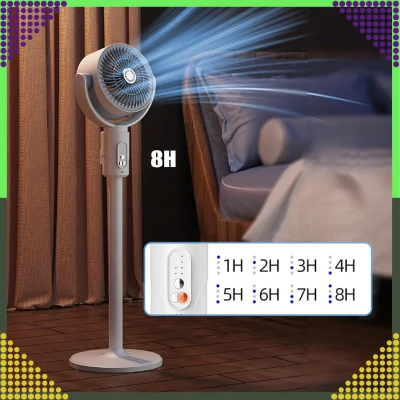 RealG RC-K-1799 Bezdrátový stojanový ventilátor s dálkovým ovládáním 3 v 1, bílý