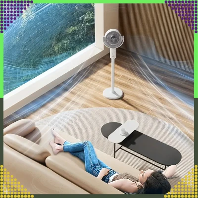 RealG RC-K-1799 Bezdrátový stojanový ventilátor s dálkovým ovládáním 3 v 1, bílý