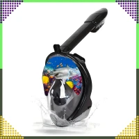RealG RC-K-1760 Celoobličejová šnorchlovací maska L/XL, černá