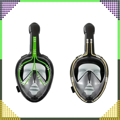 RealG RC-K-1760 Celoobličejová šnorchlovací maska L/XL, černá