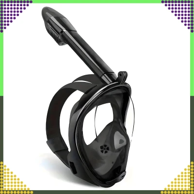 RealG RC-K-1760 Celoobličejová šnorchlovací maska L/XL, černá