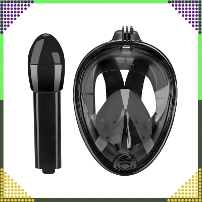 RealG RC-K-1760 Celoobličejová šnorchlovací maska L/XL, černá